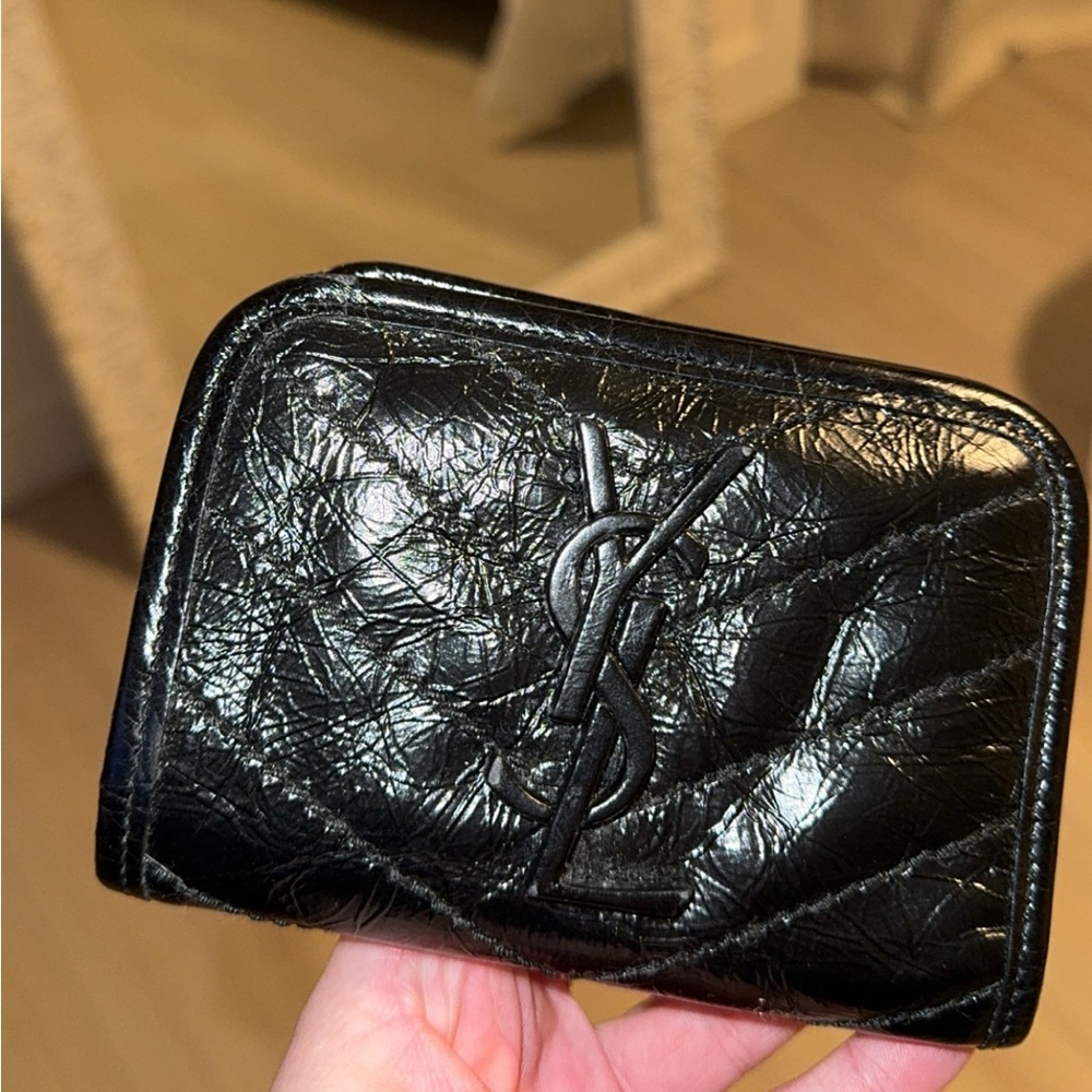 YSL black wallet